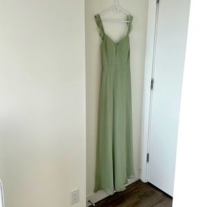 Azazie Everlee Bridesmaid Dress - Dusty Sage - Size A4